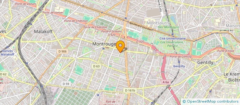 localisation de l'entreprise MADAME CLEMENCE LEBOUVIER à MONTROUGE