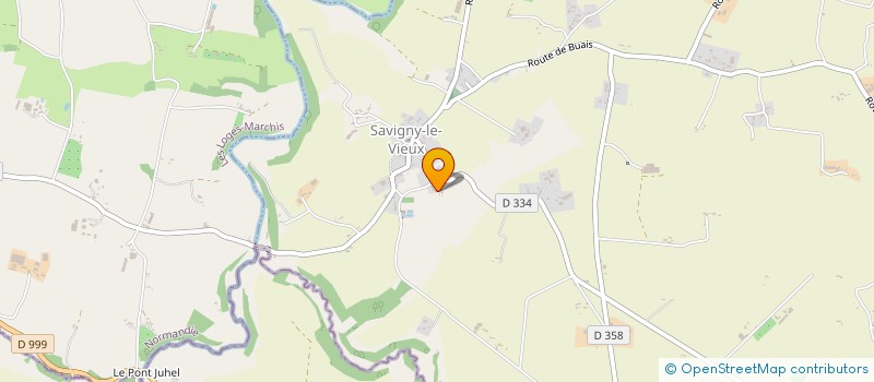 localisation de l'entreprise MADAME CLEMENCE LECAPLAIN  SAVIGNY-LE-VIEUX