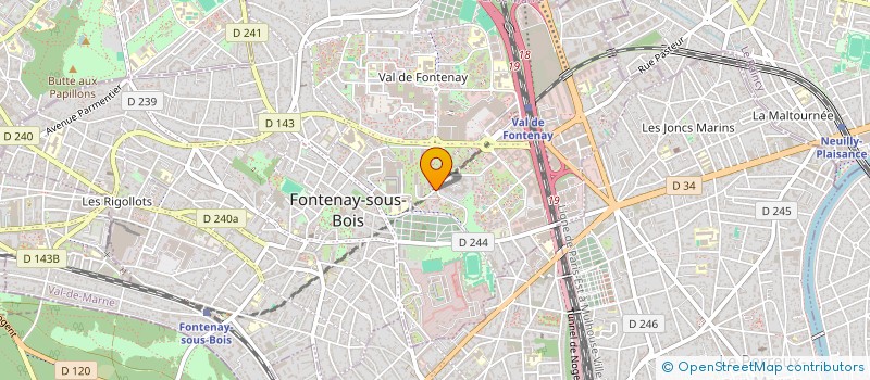 localisation de l'entreprise MADAME CLEMENCE LEMENICIER à FONTENAY-SOUS-BOIS