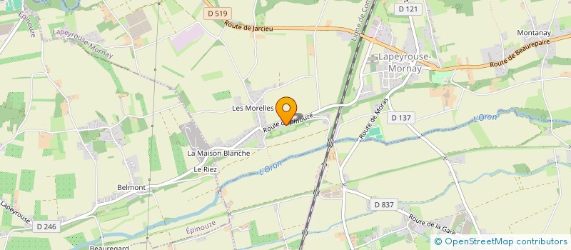 localisation de l'entreprise MADAME CLEMENCE LEMOULT  LAPEYROUSE-MORNAY