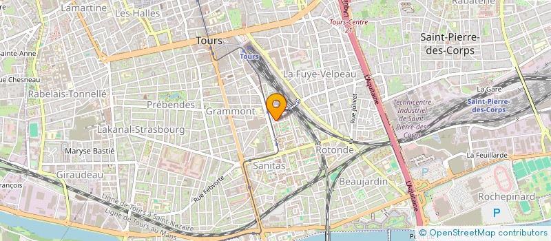 localisation de l'entreprise MADAME CLEMENCE LERAIX  TOURS