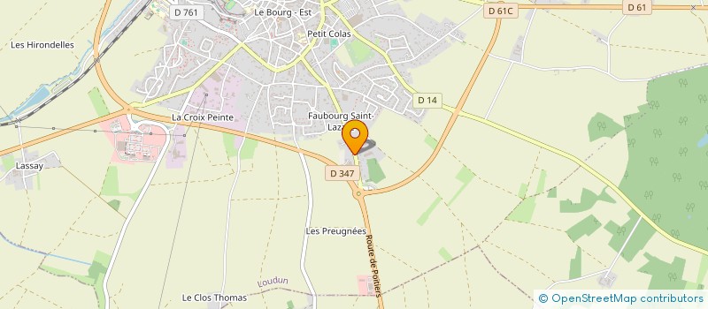 localisation de l'entreprise MADAME CLEMENCE LIAIGRE  LOUDUN