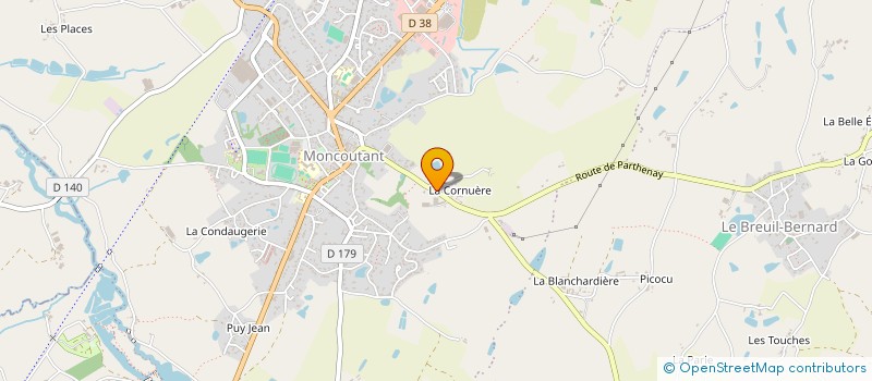 localisation de l'entreprise MADAME CLEMENCE LUCET  MONCOUTANT-SUR-SEVRE