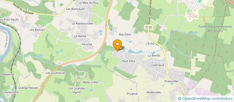 localisation de l'entreprise MADAME CLEMENCE LUQUET  VERNEUIL-SUR-VIENNE