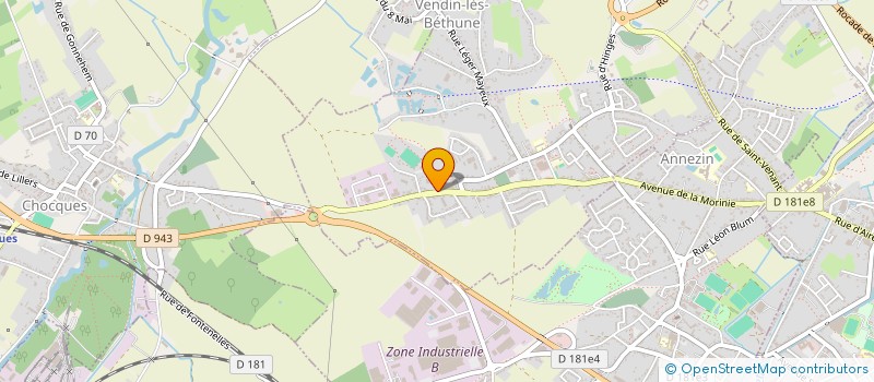 localisation de l'entreprise MADAME CLEMENCE MANNECHEZ  VENDIN-LES-BETHUNE