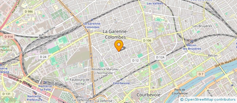 localisation de l'entreprise MADAME CLEMENCE MAROT à LA GARENNE-COLOMBES