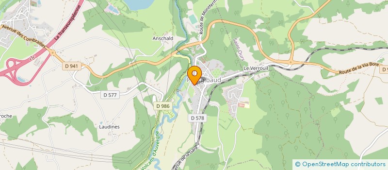 localisation de l'entreprise MADAME CLEMENCE MARTIN à PONTGIBAUD