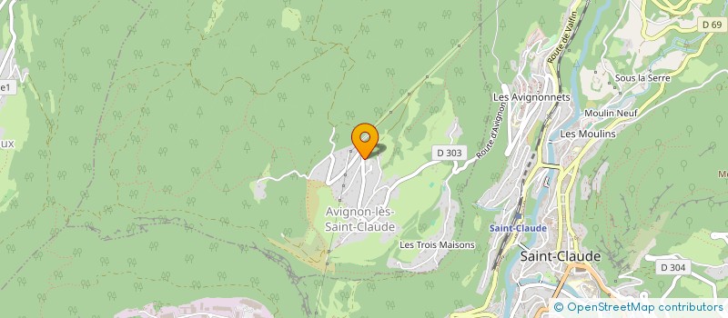 localisation de l'entreprise MADAME CLEMENCE MASCARET  AVIGNON-LES-SAINT-CLAUDE