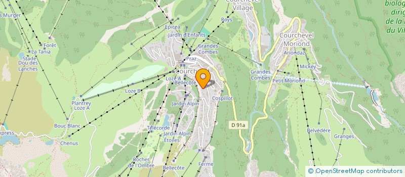 localisation de l'entreprise MADAME CLEMENCE MESTDAGH à COURCHEVEL