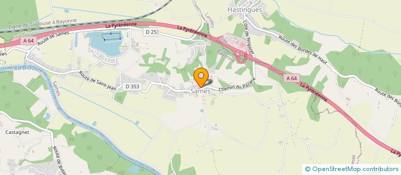 localisation de l'entreprise MADAME CLEMENCE MILLET  SAMES