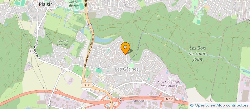 localisation de l'entreprise MADAME CLEMENCE MONNIER  PLAISIR