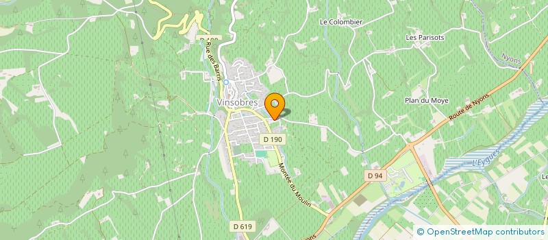 localisation de l'entreprise MADAME CLEMENCE MOREAU  VINSOBRES