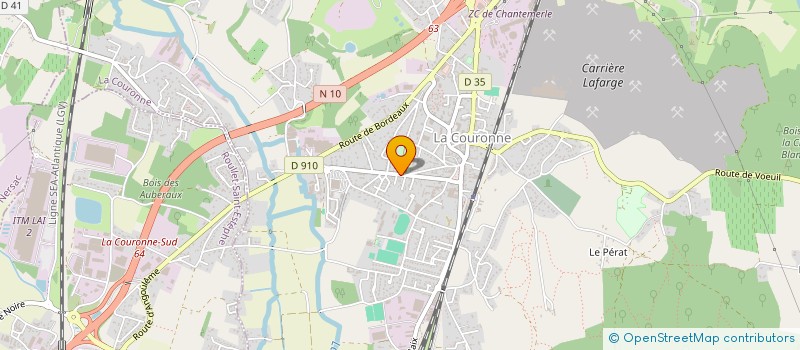 localisation de l'entreprise MADAME CLEMENCE MOREAU  LA COURONNE