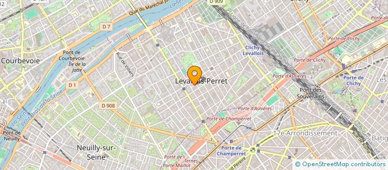 localisation de l'entreprise MADAME CLEMENCE MOURET à LEVALLOIS-PERRET