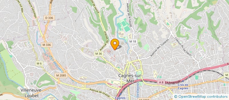 localisation de l'entreprise MADAME CLEMENCE NOGRET PRADIER  CAGNES-SUR-MER