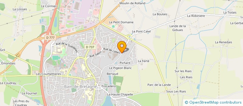 localisation de l'entreprise MADAME CLEMENCE ORAIN  BAIN-DE-BRETAGNE