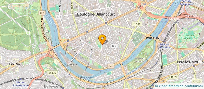 localisation de l'entreprise MADAME CLEMENCE PADOU  BOULOGNE-BILLANCOURT