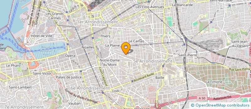 localisation de l'entreprise MADAME CLEMENCE PALDACCI à MARSEILLE