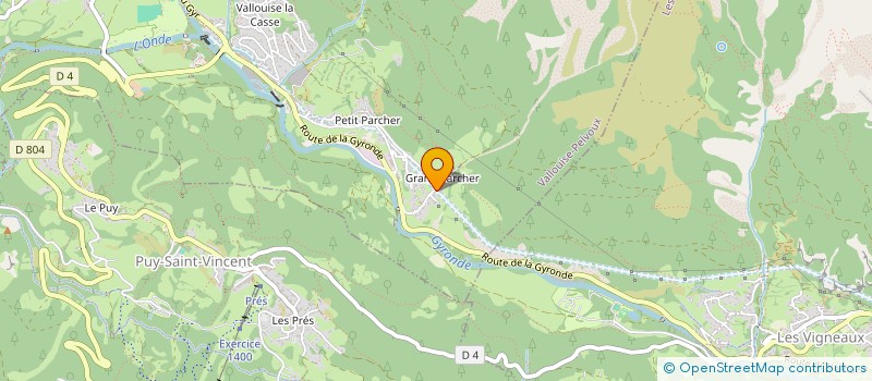 localisation de l'entreprise MADAME CLEMENCE PASSOT à VALLOUISE-PELVOUX