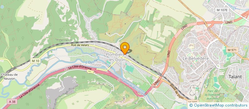 localisation de l'entreprise MADAME CLEMENCE PEA  PLOMBIERES-LES-DIJON