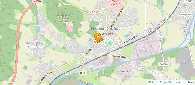 localisation de l'entreprise MADAME CLEMENCE PECHO  RIBECOURT-DRESLINCOURT