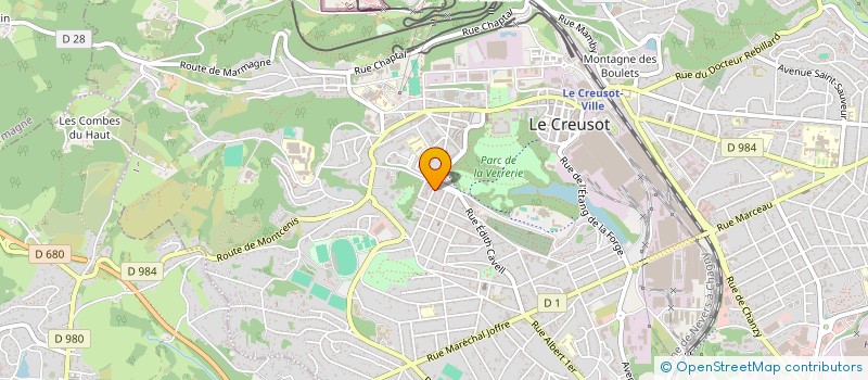 localisation de l'entreprise MADAME CLEMENCE PELLARD à LE CREUSOT
