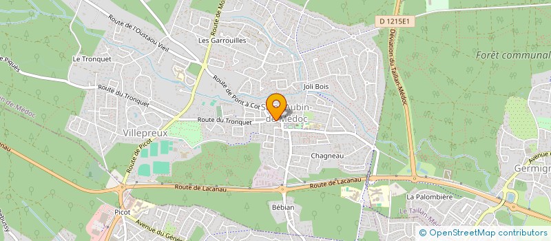 localisation de l'entreprise MADAME CLEMENCE PELLISSIER  SAINT-AUBIN-DE-MEDOC