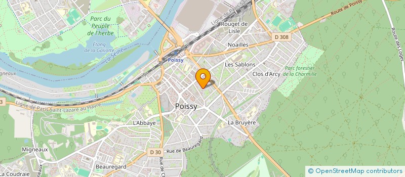 localisation de l'entreprise MADAME CLEMENCE PENICAUD à POISSY