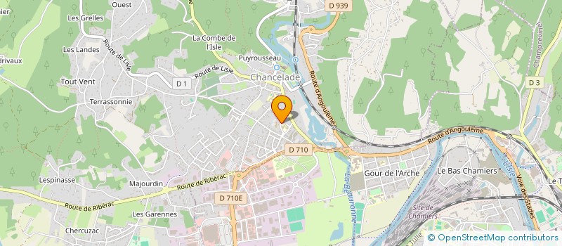 localisation de l'entreprise MADAME CLEMENCE PERNIN  CHANCELADE