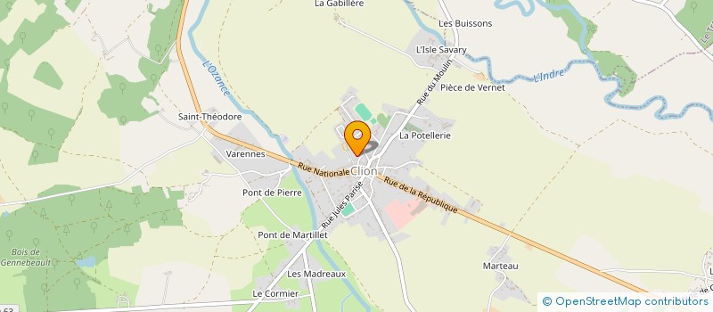 localisation de l'entreprise MADAME CLEMENCE PERREAU à CLION