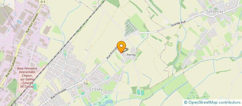 localisation de l'entreprise MADAME CLEMENCE PERROT  CRISSEY