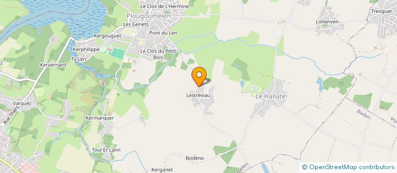 localisation de l'entreprise MADAME CLEMENCE PETITCOLIN  PLOUGOUMELEN