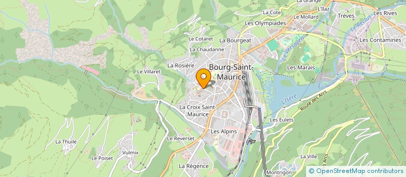 localisation de l'entreprise MADAME CLEMENCE PETRE  BOURG-SAINT-MAURICE