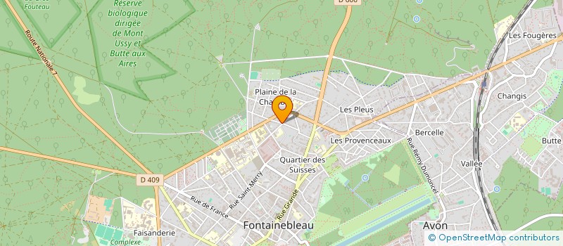localisation de l'entreprise MADAME CLEMENCE PHILIPPON  FONTAINEBLEAU