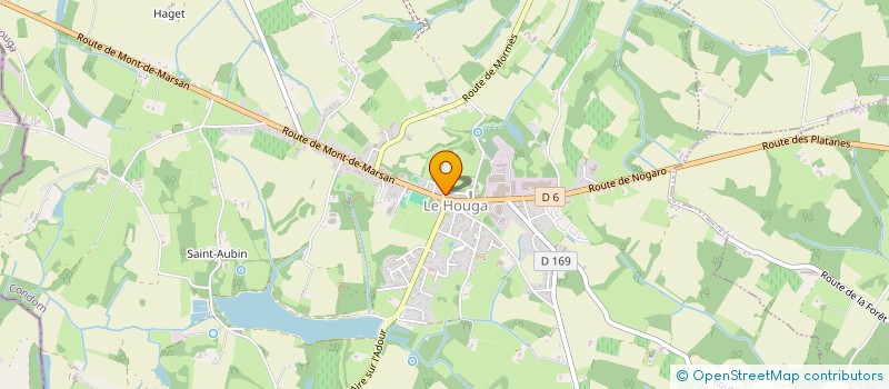 localisation de l'entreprise MADAME CLEMENCE PILLET  LE HOUGA