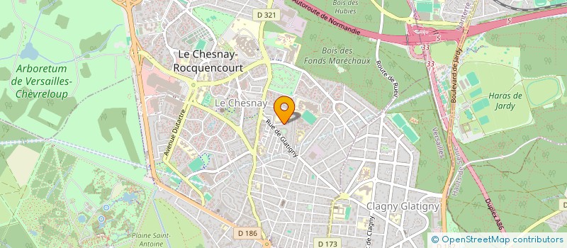 localisation de l'entreprise MADAME CLEMENCE PINGRIS  LE CHESNAY-ROCQUENCOURT