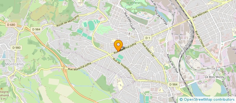 localisation de l'entreprise MADAME CLEMENCE PORNET  LE CREUSOT