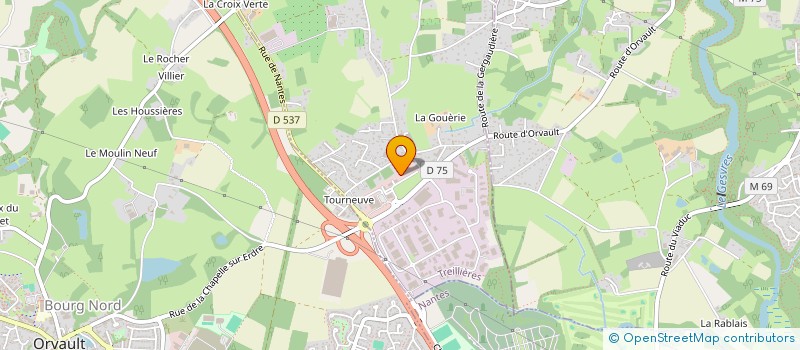 localisation de l'entreprise MADAME CLEMENCE POTIN  TREILLIERES