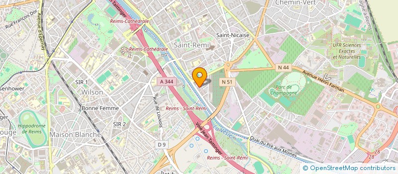 localisation de l'entreprise MADAME CLEMENCE POUILLART  REIMS