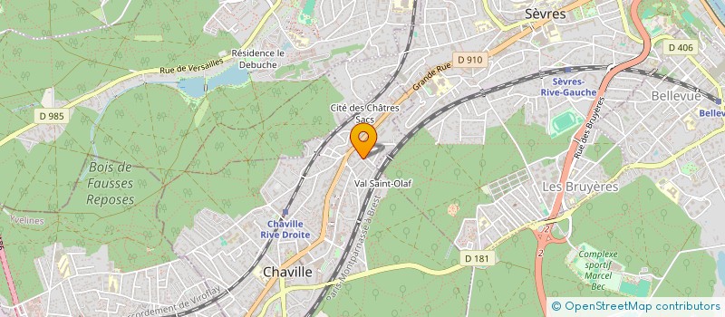 localisation de l'entreprise MADAME CLEMENCE POUJOL DE MOLLIENS à CHAVILLE