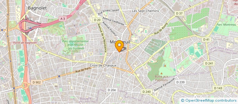localisation de l'entreprise MADAME CLEMENCE POUZADOUX à MONTREUIL