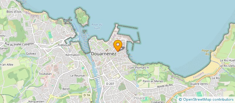 localisation de l'entreprise MADAME CLEMENCE PUEL  DOUARNENEZ