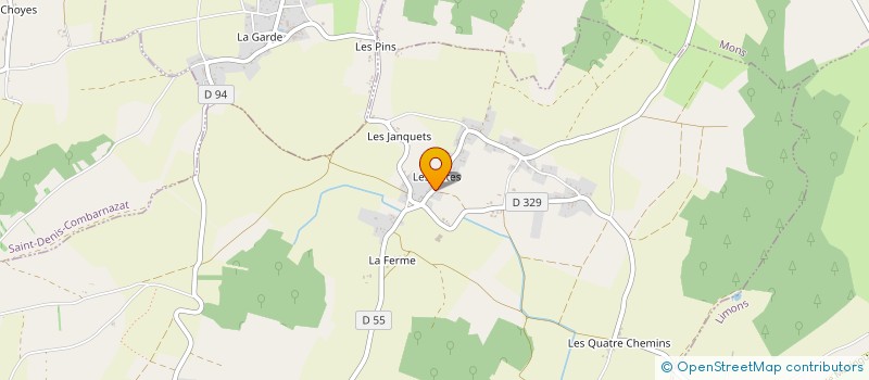 localisation de l'entreprise MADAME CLEMENCE QUINET  LUZILLAT