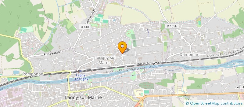 localisation de l'entreprise MADAME CLEMENCE RACAUD  THORIGNY-SUR-MARNE