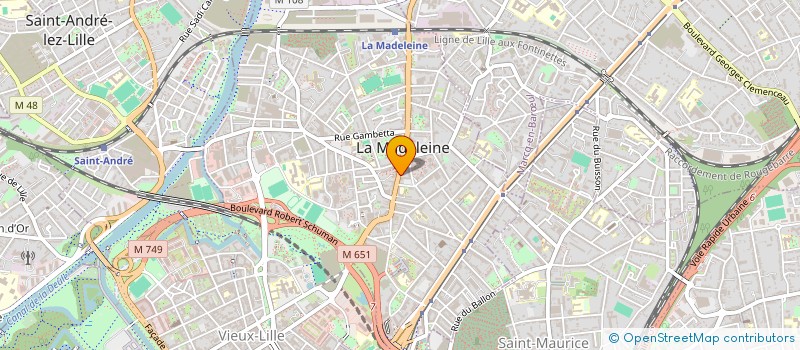 localisation de l'entreprise MADAME CLEMENCE RAGU à LA MADELEINE