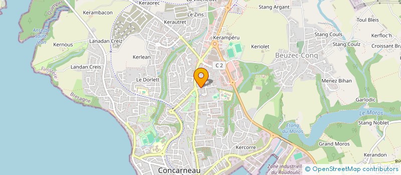 localisation de l'entreprise MADAME CLEMENCE RICAILLE  CONCARNEAU