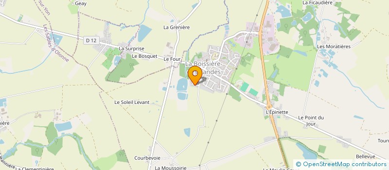 localisation de l'entreprise MADAME CLEMENCE RICHARD  LA BOISSIERE-DES-LANDES