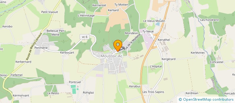 localisation de l'entreprise MADAME CLEMENCE RICHARD  MOUSTOIR-AC