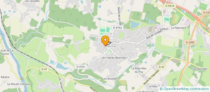 localisation de l'entreprise MADAME CLEMENCE RIPPE à VERNEUIL-SUR-VIENNE
