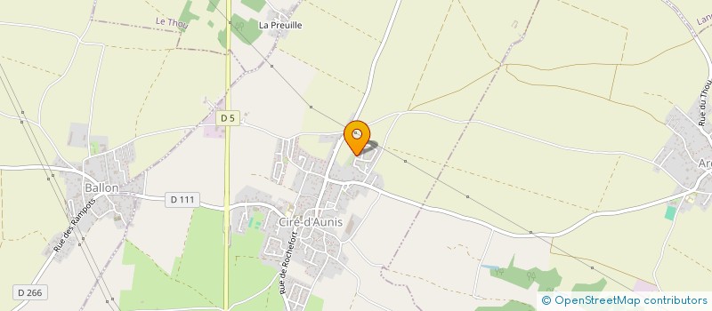 localisation de l'entreprise MADAME CLEMENCE RIVAUD  CIRE-D'AUNIS